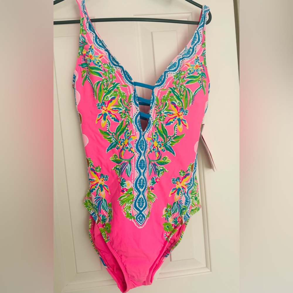 Lilly Pulitzer Havana Pink One-Piece Swimsuit